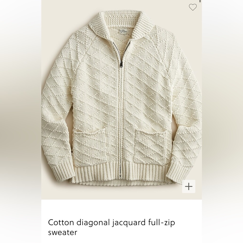 J. Crew HEAVY Cotton Knit Sweater Men’s Size L